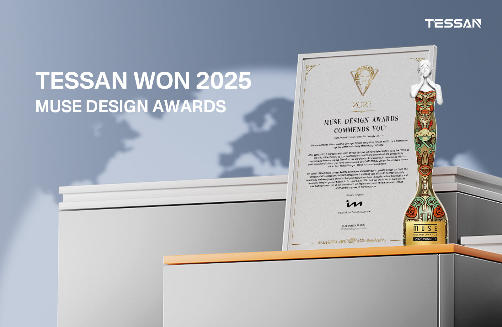 TESSAN 新產品榮獲2025年MUSE永續能源創新設計獎金獎